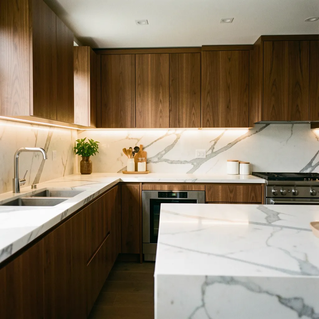 Architectural detail showcasing modern materials